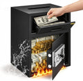 VEVOR Digital Depository Safe 1.7 Cubic Feet Made of Carbon Steel Electronic Code Lock Depository Safe with Deposit Slot with Two Emergency Keys Depository Box for Home Hotel Restaurant and Office by VEVOR