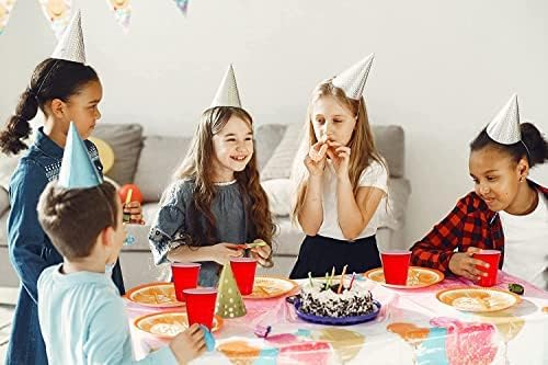 DecorRack 20 Party Cups 12 oz Disposable Plastic Cups for Birthday Party Bachelorette Camping Indoor Outdoor Events Beverage Drinking Cups (Red, 20) - Image 2