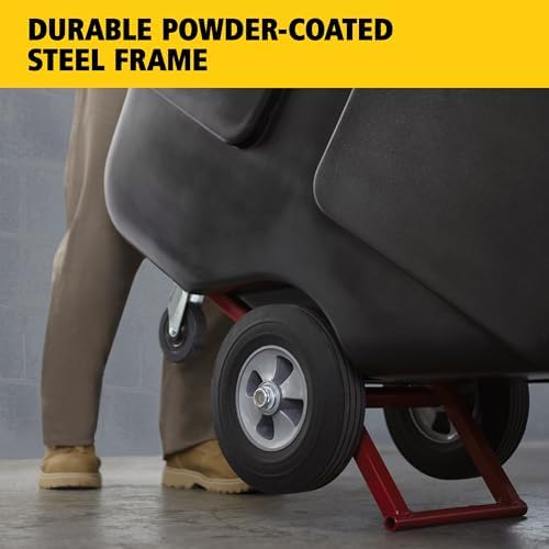Rubbermaid Commercial Products Tilt Truck, 1/2 Cu Yd, 1250lbs Cap, Black - Image 6