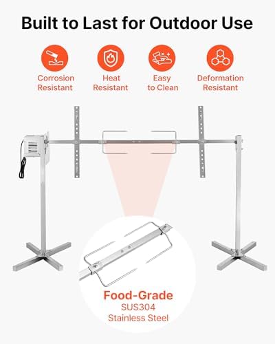 VEVOR Rotisserie Grill, 52" N Electric Rotisserie Grill Kit - Image 6