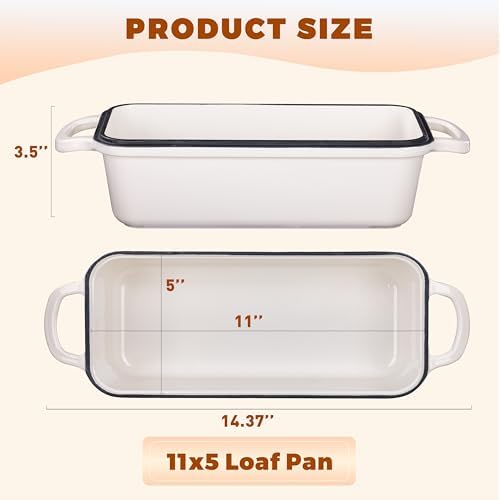 Cast Iron Loaf Pan with Lid, 11x5 Inch 5.8 Qt Sourdough Pan - Image 4