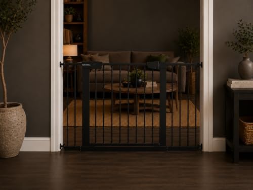 Cardinal Gates PG26.3 Baby & Pet Pressure Gate, Black, 43.25-48.75 in by CardinalGates