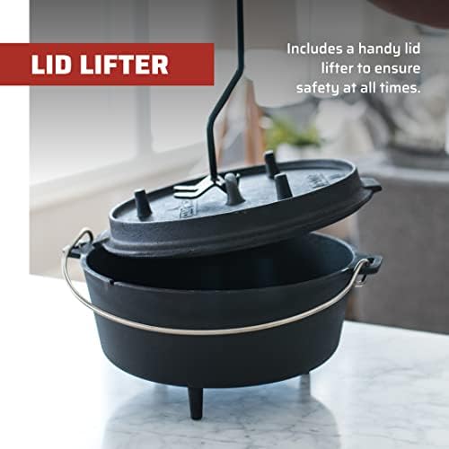 Camp Chef Cast Iron Dutch Oven, Pre-Seasoned, 9.33 qt - Image 7
