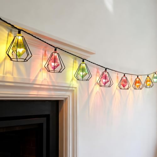Vigdur Outdoor String Lights, 10FT Multicolor Lantern String Lights Plug-in - Image 2