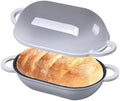 2.5 QT Enameled Cast Iron Sourdough Bread Oven, Loaf Pan with Lid by NSIRONS