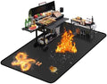 96 ×72 Inch Double-Sided Fireproof Under Grill Mats for Outdoor Grill by Youlvy
