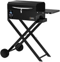 ONLYFIRE GRILLS BBQ Wood Pellet Grill Smoker with Foldable Cart,Black GS343 by ONLYFIREGRILLS