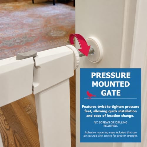Cardinal Gates PG26.1 Baby & Pet Pressure Gate, White, 29.5-37.75 in - Image 5
