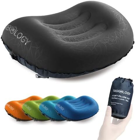 TREKOLOGY Aluft 2.0 Small Inflatable Camping Pillow for Backpacking, Travel by TREKOLOGY