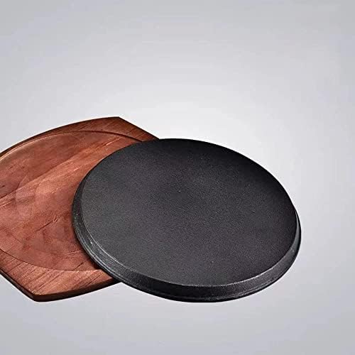 Cast Iron Fajita Plate, Skillet Pan, Steak Plate, Griddle Grill Pan (9 inch with Base) - Image 4