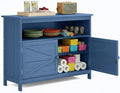 HIPS All-Weather Outdoor Storage Cabinet,Outdoor Sideboard with Magnetic Doors,3-Shelves Patio Storage Cabinet, Used for Garden,Buffet Cabinet,TV Stand, Bar Table,Balcony by CONGFUTT