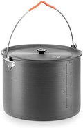Naturehike 10.5 Quart Aluminum Hanging Pot, 6-8 Person Portable Camping Pot with Lid, Ultralight Outdoor Cooking Pot Cookware for Hiking Picnic Travel by Naturehike
