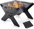 Odoland Camping Campfire Grill, Portable Folding Charcoal Grills for BBQ by Odoland