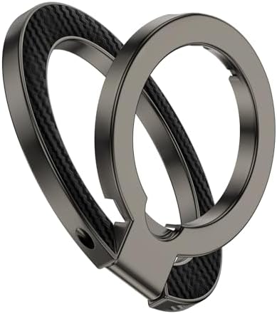 MagSafe Phone Ring Holder, 360° Rotation Magnetic Phone Grip Kickstand by SIXSIM