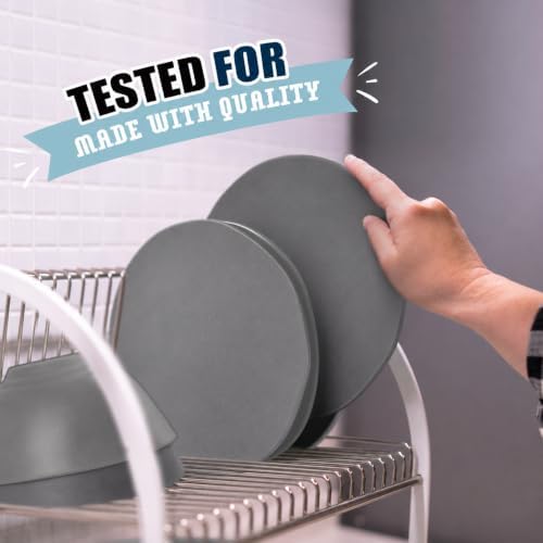 Teivio 32-Piece Plates and Bowls Sets for 8, Irregular Gray Dinnerware Sets - Image 3