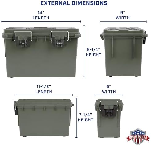 Sheffield 12713 Storage Bins With Lids, 2-Pack Stackable Storage Bins, Made in USA, Lockable and Water-Resistant Containers with Lids, Plastic Containers for Home, Classroom, and Dorm - Image 3