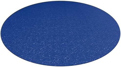 Rhino Hide Embossed Grill Guard Mat - Heat Resistant Outdoor Grill Floor Mat for Patio, Deck & Garage Surface Protection - Round, Blue (36" x 36") by RancoIndustriesInc