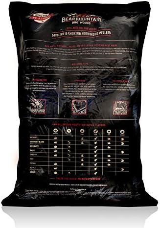 Bear Mountain FB14 Premium All Natural Low Moisture Hardwood Smoky Hickory BBQ Smoker Pellets for Outdoor Grilling, 40 Pound Bag (3 Pack) - Image 3