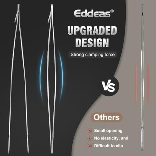 kitchen tweezers for cooking tweezers stainless steel tongs 12"10"8" - Image 7