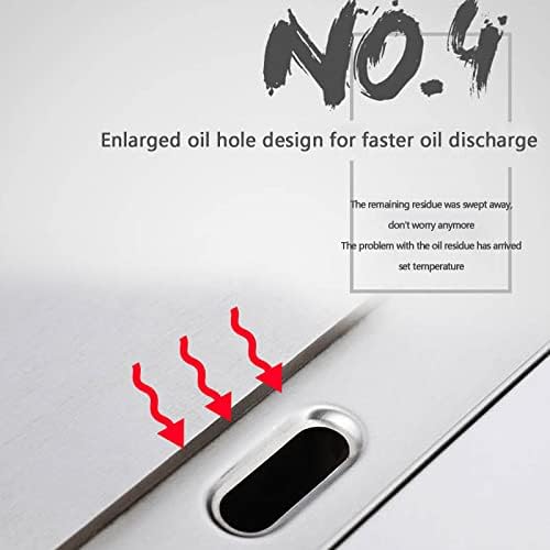 Double Gas Griddle Grill Smooth Commercial Stainless Steel Heavy Duty Restaurant Outdoor Griddle Gas Baking Plate Burger Grill (720) - Image 7