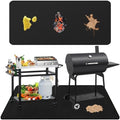 Falezern 90 X 48 in Extra Large Under Grill Mat for Outdoor Grill Black by Falezern