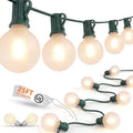 25FT LED G40 Frosted White Outdoor String Lights 27 Shatterproof Globe Bulb by Goothy