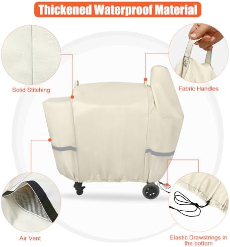 QuliMetal Grill Cover for Pit Boss 850/820/Z Grill 700 Series - Image 3