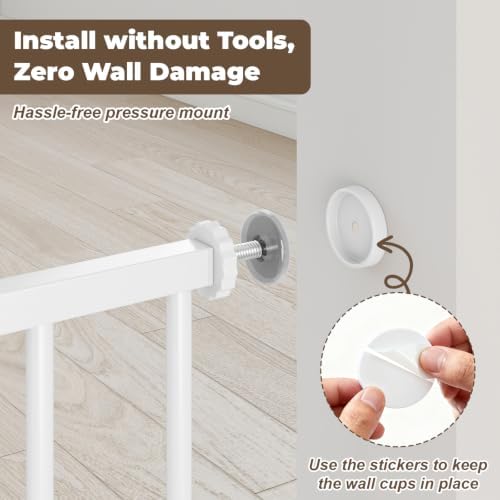 36" Extra Tall Baby Gate, 29"-45" Wide Auto Close Dog Gate Indoor - Image 5