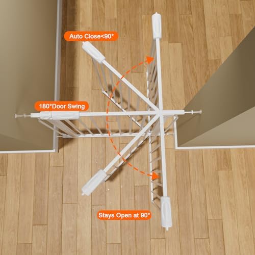 Small Narrow Baby Gate for Stairs Doorways 24 to 29 Inch Wide - Image 3
