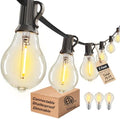 Outdoor String Lights 75FT Patio Light Waterproof for Backyard Porch Bistro by Lifeisgood
