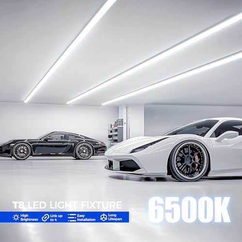 Barrina T8 LED Shop Lights 8FT, 72W 10000LM 6500K, High Output Tube 6 Packs - Image 3