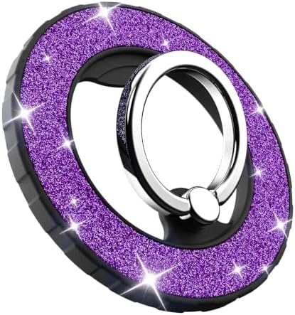 Magnetic Phone Ring Holder for MagSafe, Glitter Magnetic Grip by DATIMIRA