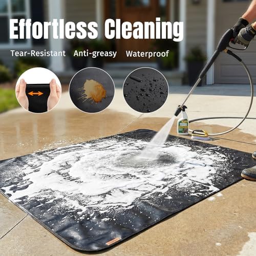 100X52 Inches Under Grill Mats for Outdoor Grill Fireproof Deck Protection - Image 6