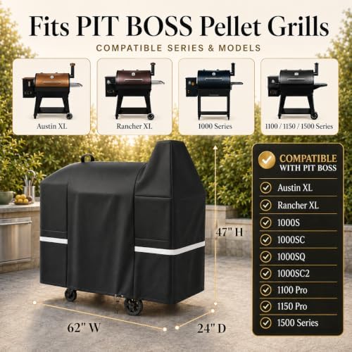 GRISUN Waterproof Grill Cover for Pit Boss Austin XL 1000/1100/1150 Series - Image 2