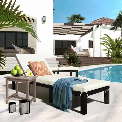 GARDENSTAR Adirondack Square Side Table,one-Tier Outdoor end Table, Patio Side Table for Pool,Porch,Backyard,Relaxing Companion (Teak) (Pack of 2) - Image 2