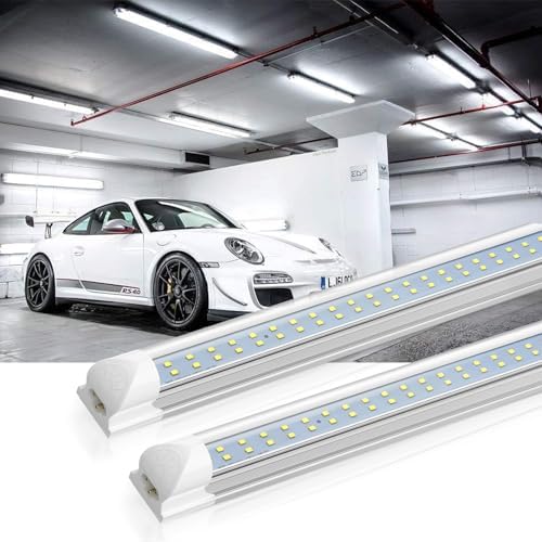 SHOPLED 8FT LED Shop Light, 80W 10800LM 6000K Linkable, Dual-Row LED Chips - Image 7
