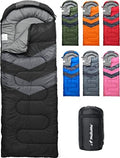 MalloMe Sleeping Bags for Adults Cold Weather & Warm - Backpacking Camping Sleeping Bag for Kids 10-12, Girls, Boys - Lightweight Compact Camping Essentials Gear Accessories Hiking Sleep Must Haves by MalloMe