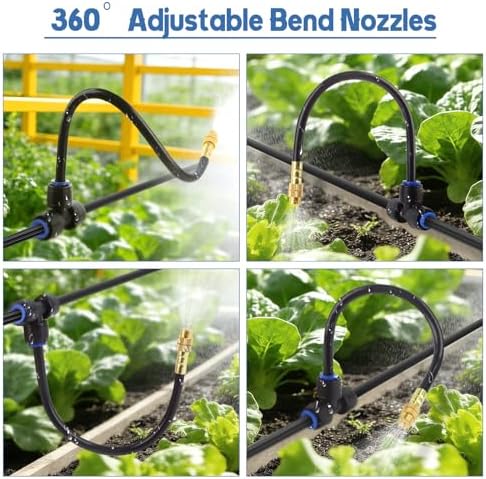 Kalolary 100FT Misting Cooling System with 360°Adjustable Nozzles - Image 5