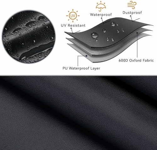BBQ Grill Cover for Blackstone 2224 Grill, Waterproof 600D Outdoor Propane Barbecue Covers Smoker Covers- 27" L x 21" W x 15" H - Image 3