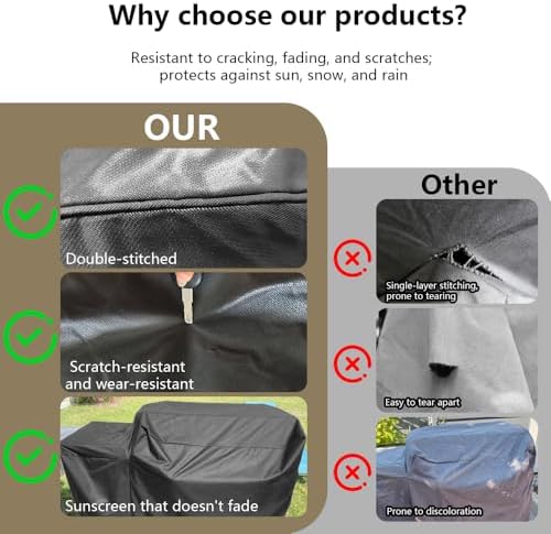 Grill Cover Replacrment Recteq RT-410/340 RT-B380 and Rec Tec RT-B380X Bullseye Deluxe Wood Pellet Grill, Full Length Heavy-Duty Premium Cover, Waterproof Moisture Proof Breathable - Image 4
