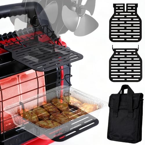 Heater Bracket, Compatible with Mr. Heater Buddy MH9BX, MH12HB, MH18B, Cooker Plate Grill Attachment Portable Cooking Grate, Multi-Purpose Holder for Outdoor by Ourhom