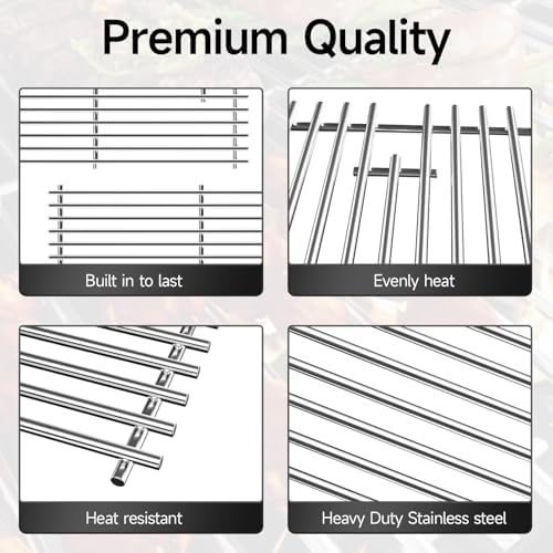 3pcs Stainless Steel Grill Grates for Charbroil, 17'' x 28.5'' - Image 3