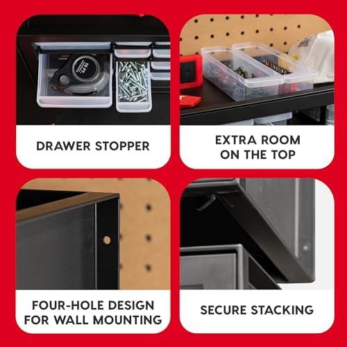 IRIS USA 26-Drawer Teacher Toolbox, Stickers, Markers, Made in USA, Black - Image 5