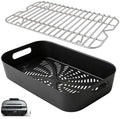 Combo Crisper Basket and Grill Rack Replacement for Ninja Foodi FG551/DG551/DG651 Smart XL Indoor Grill, Stainless Steel Air Fryer Rack & Non-Stick Grill Basket for Ninja Foodi Accessories by Unknown