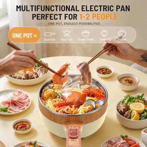 Electric Hot Pot 1.5L Mini Portable Electric Pot Dual Power - Image 3
