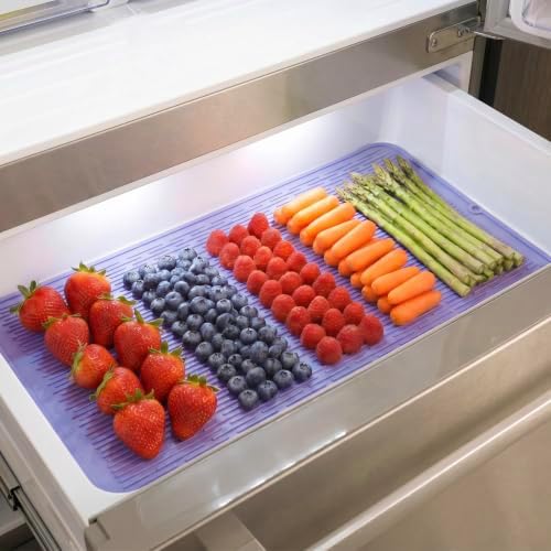 MicoYang Silicone Dish Drying Mat for Multiple Usage,Easy clean,Eco-friendly,Heat-resistant Silicone Mat for Kitchen Counter or Sink,Refrigerator or Drawer Liner Light Purple 5XL 36inches x 18inches - Image 7