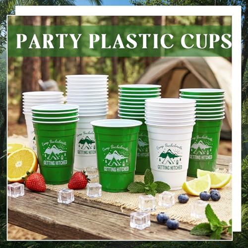 LemonRoad 50 Pcs Camp Bachelorette Party Plastic Cups 16oz - Image 2