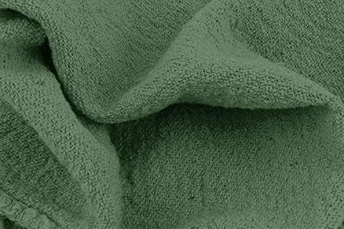 Avalon Towels Cotton Shop Rags – (Pack of 100) Size 12x14 Inches Cleaning Rags – Absorbent Shop Towels and Multipurpose Cleaning Towels for Automobiles, Industries, Garage and Homes (Green) - Image 2