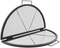 30 Inch Round Folding Fire Pit Grill Grate for Outdoor Campfire, Gathering by KEESHA