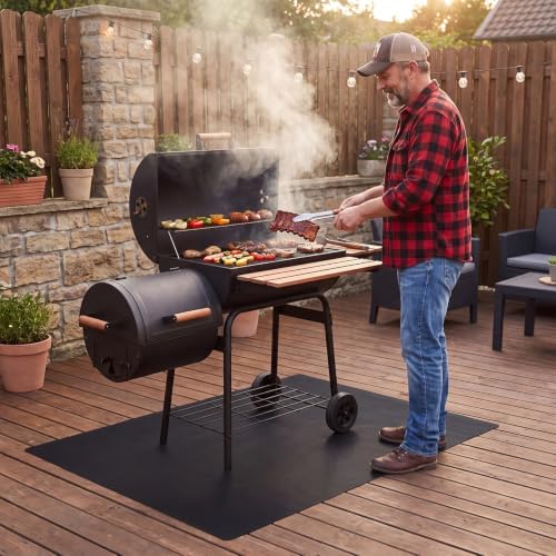 Grill Mats,Double Anti Slip BBQ Floor Mats for Outdoor Grill Deck Protect - Image 6